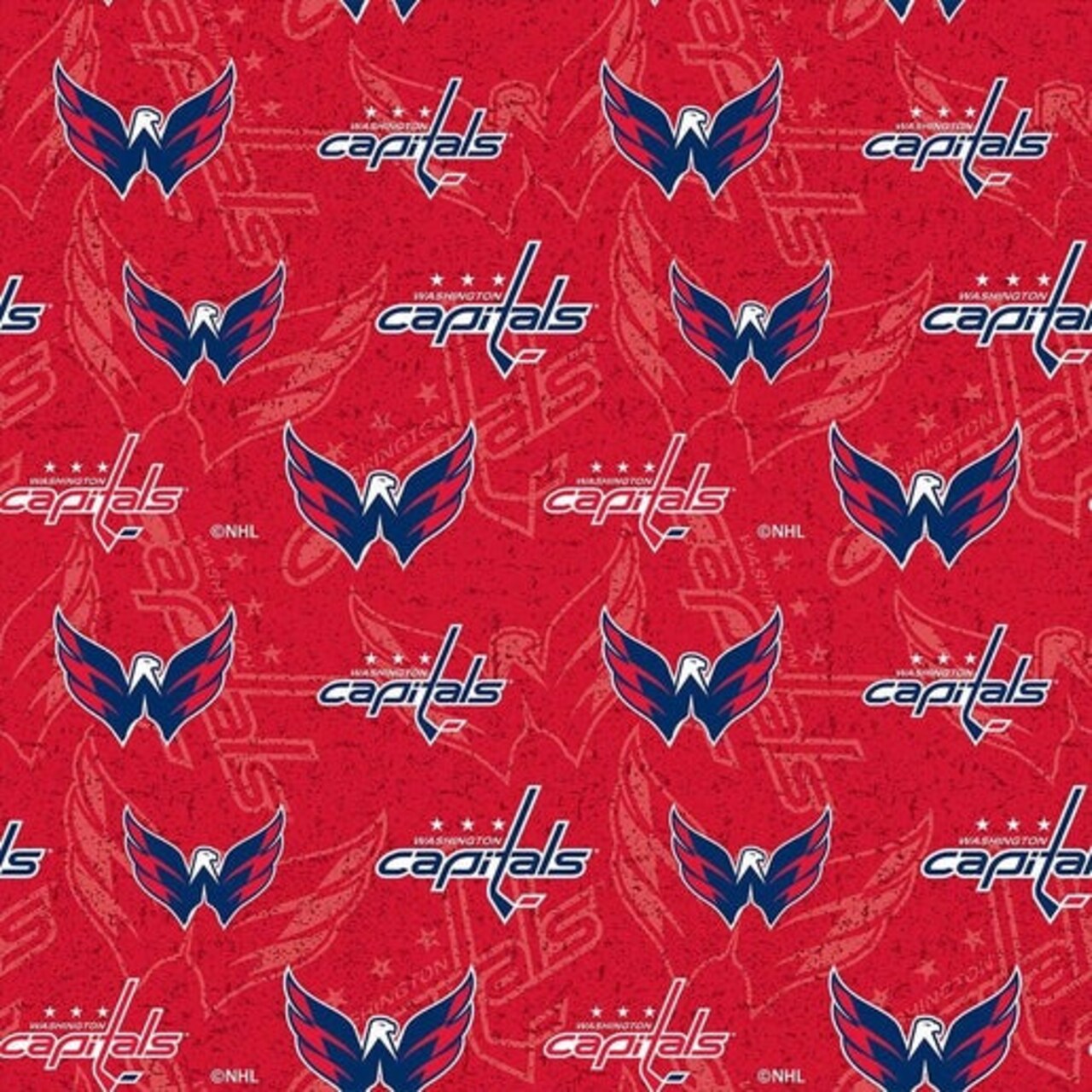 NHL Licensed Washington Capitals 1199 Cotton Fabric by the Yard